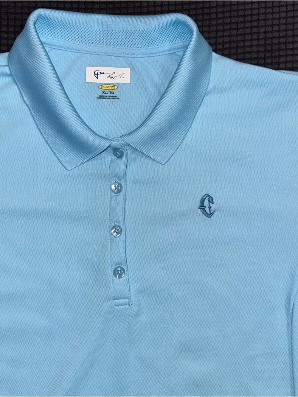 Greg Norman Womens Polo Shirt XL Blue Play Dry Golf Performance Short Sleeve - Picture 2 of 7